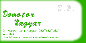 domotor magyar business card